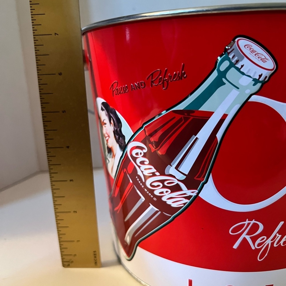 Coca Cola Red Party Ice Bucket with Bottle Handle - Picture 6 of 8